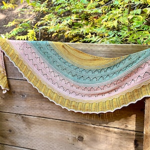 Backcountry Shawl knitting digital pattern