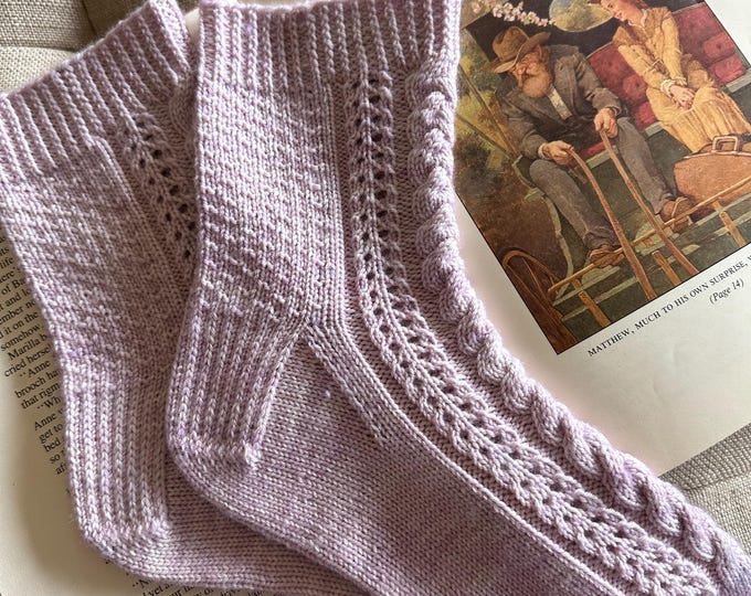 Anne Shirley Socks Digital Knitting Pattern