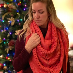 Good Cheer Shawl knitting digital pattern