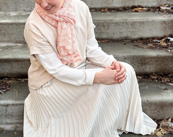 Lifted in Love Prayer Shawl knitting digital pattern