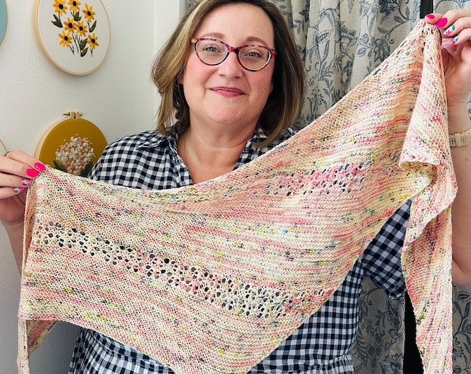 Layton Shawl knitting digital pattern