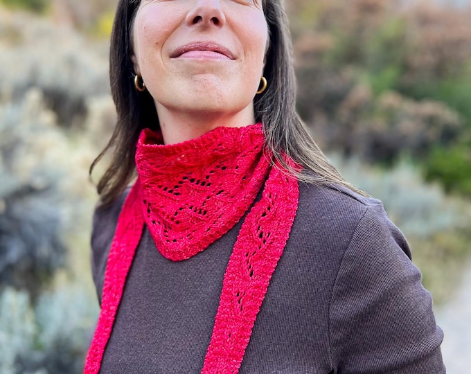 Cedar Scarflette Digital Knitting Pattern