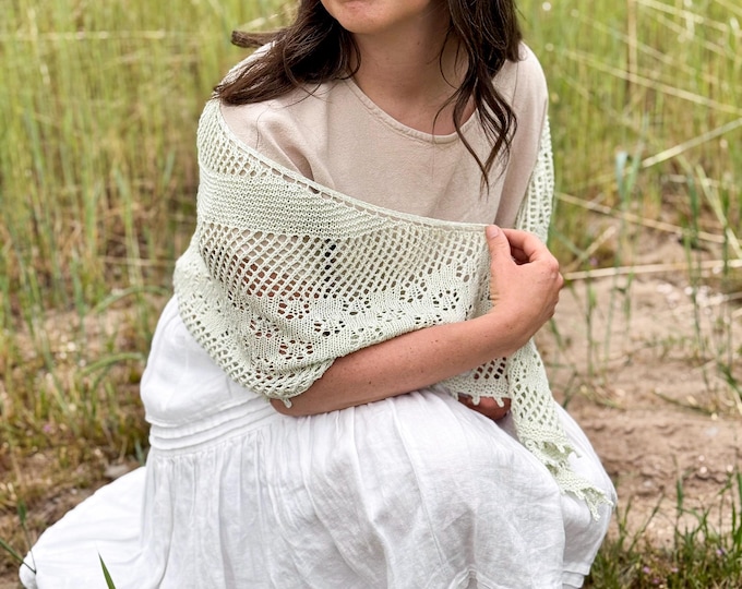 Lindon Shawl knitting digital pattern