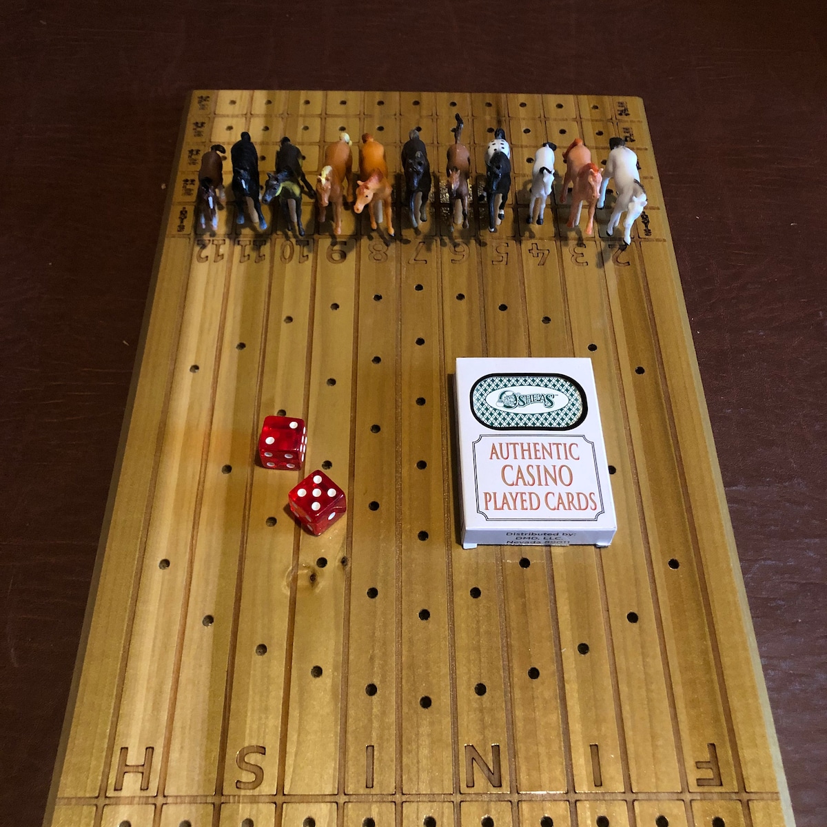 Horse Racing Dice Game Board | Etsy