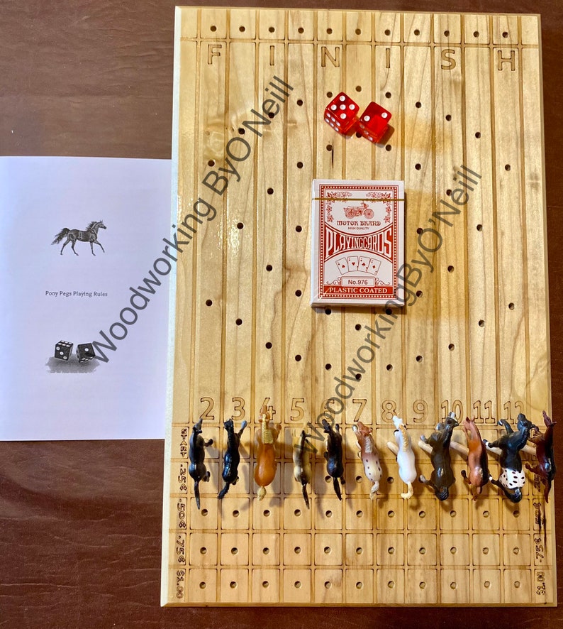 Horse Racing. Dice Game. Pony Pegs. image 1