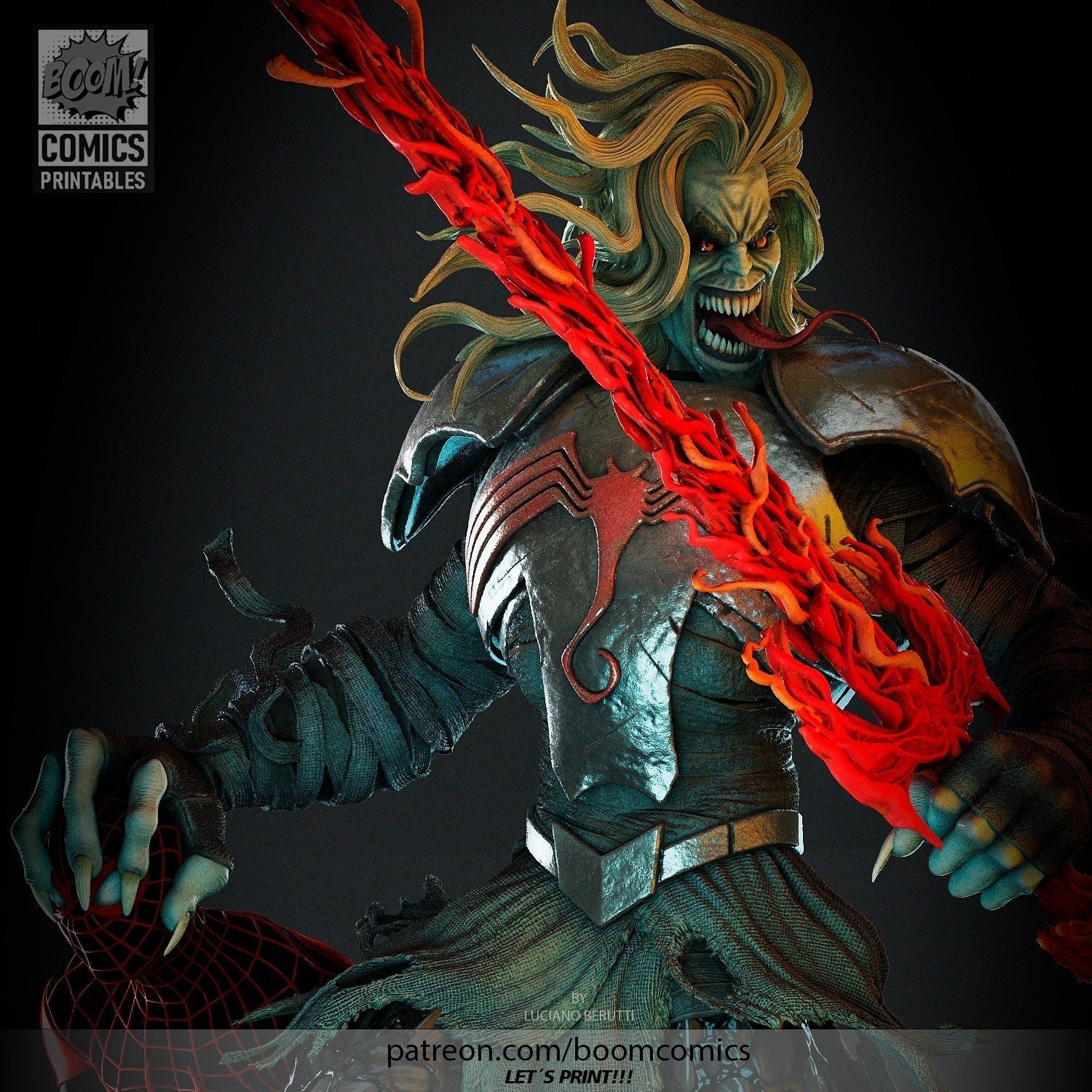 Figurine Ml King In Black Knull & Venom 2pack Af