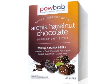 Aronia Hazelnut Chocolate Bites - Artisan, Fair Trade and Organic by powbab