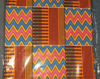 Tejido de impresión africano vendido cortado a tamaño / tela Ankara / bulbo eléctrico ankara / suministros africanos para falda de vestir / tela africana amarilla / cera africana