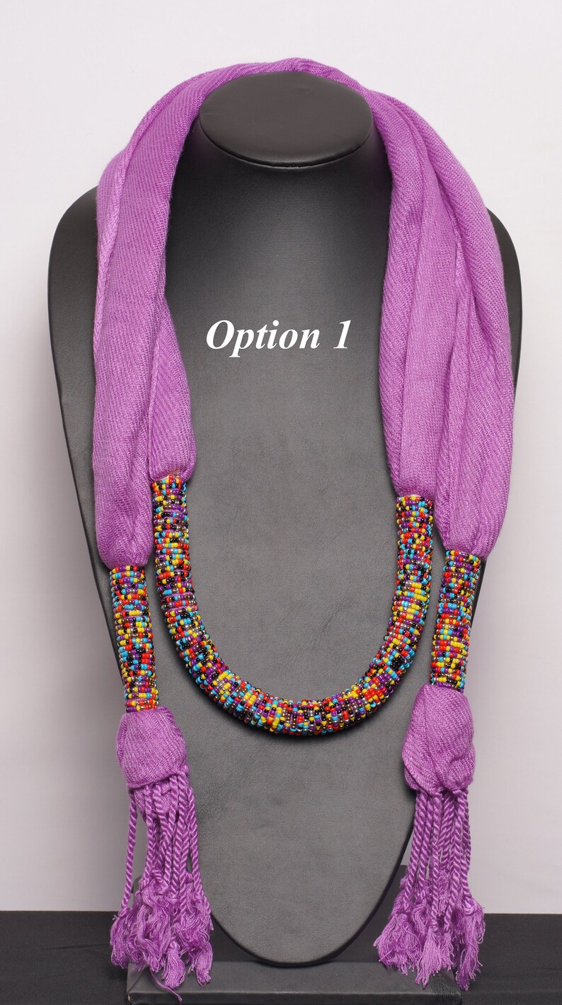 Shawl African Beaded Scarf Beaded Scarf Scarf Handmade - Etsy