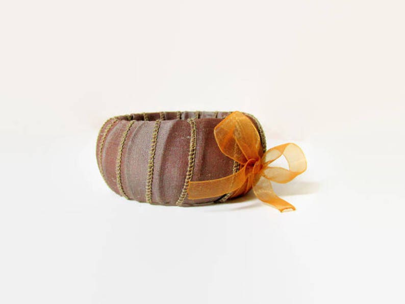 Real Silk Boho Bangle Bracelet Fabric Bangle