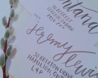 Custom Envelope Calligraphy Classic Brush Style, Custom Handwritten, Personalized Calligraphy Invitation (weddings/events)