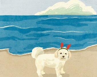 Custom Pet Portrait Illustration: Dog, Cat, Any Pet (Print or Digital)