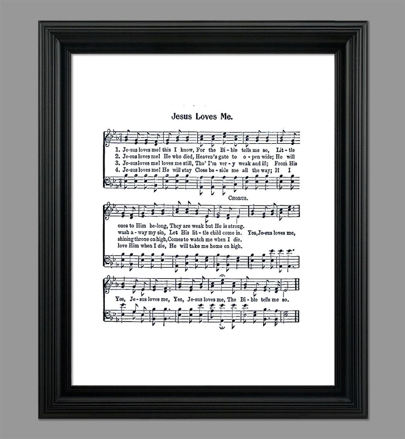 Jesus Loves Me Hymn Lyrics Hymnal Sheet Sheet Music Home Etsy Jesus Loves Me Hymn Lyrics Hymnal Sheet Sheet Music Home Etsy
