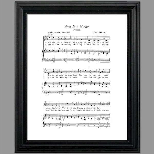 Away in a Manger - Etsy
