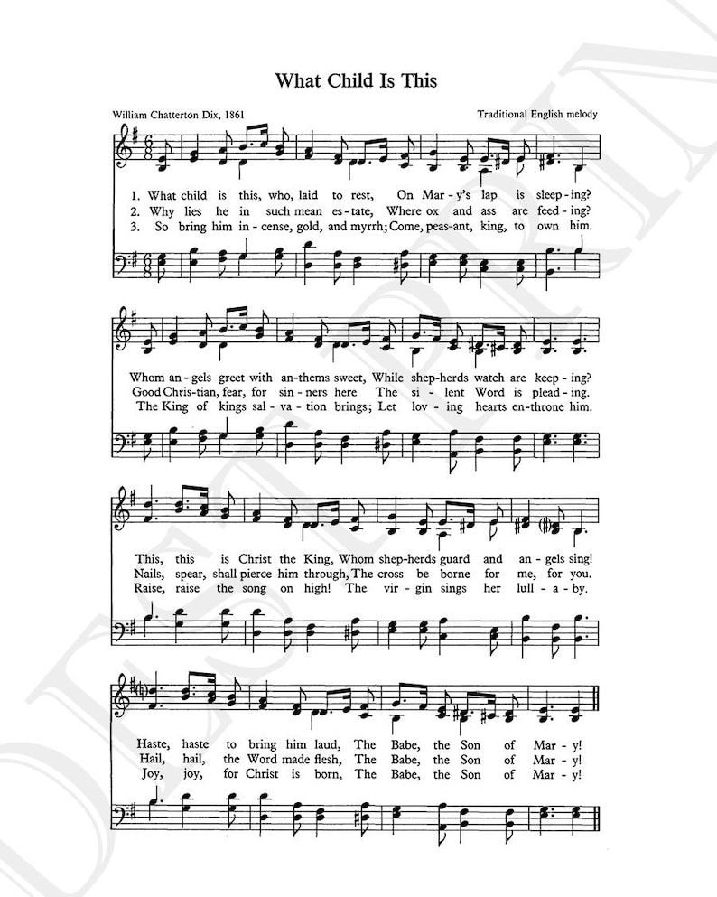 What Child is This Christmas Song Lyrics Christmas Sheet Sheet Music