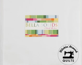 Layer Cake Bella Solids Jr 20 Pieces 9900JLC-98 Moda Fabrics Bleached White