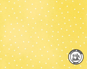 Beautiful Basics Maywood Studio Scattered Dots 8119-S4 100/% Cotton Quilting Citrus Yellow