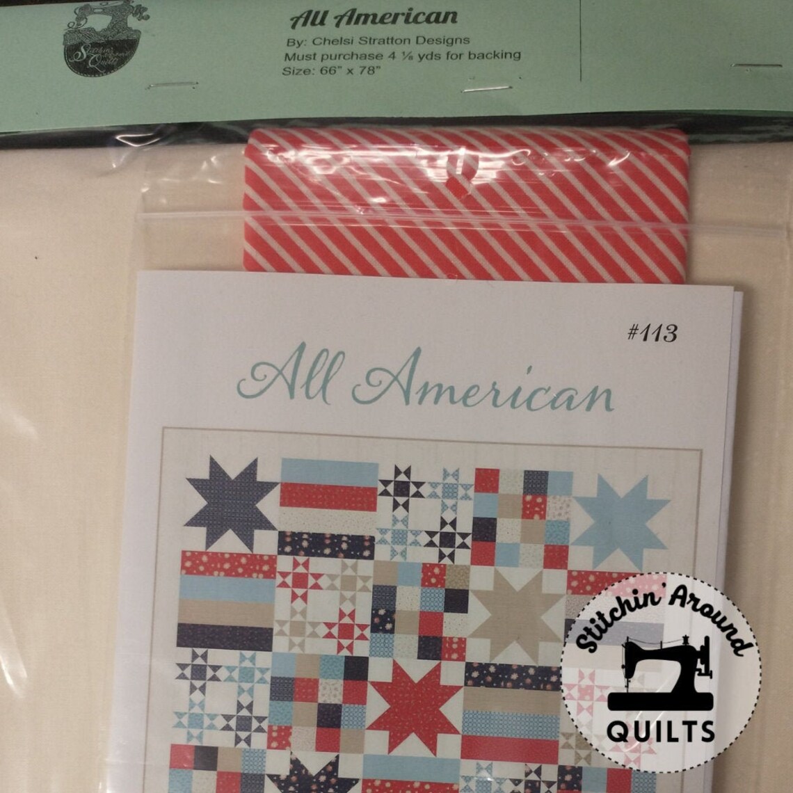 All American Quilt Kit Chelsi Stratton Designs Kitted with Etsy