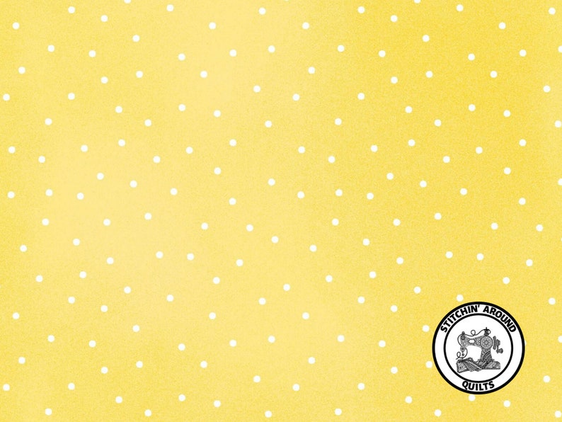 Beautiful Basics Maywood Studio Scattered Dots 8119-S4 100/% Cotton Quilting Citrus Yellow