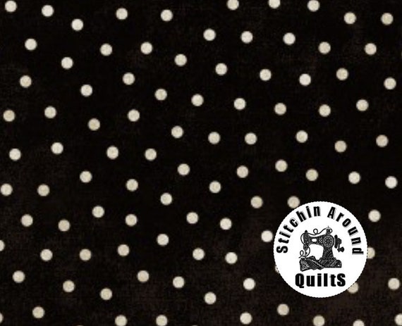 By the Yard WOOLIES FLANNEL Maywood Studio F18506-V Purple Polka Dots Bonnie Sullivan Fat Quarter