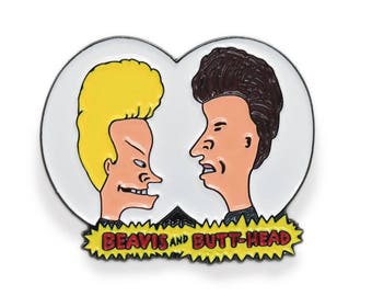 Beavis & Butthead Pin - Perfect to pin to hat, lapel, camera strap, backpack and more!