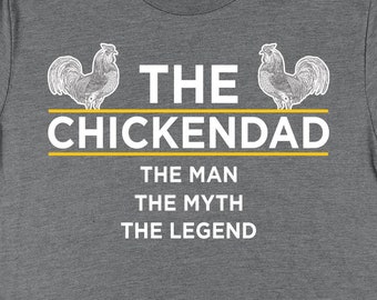 Chicken Dad Shirt, Chicken Shirts, Chicken Gifts, Farmer Shirts, Poultry Farmer or Pet Owner Gift TShirt