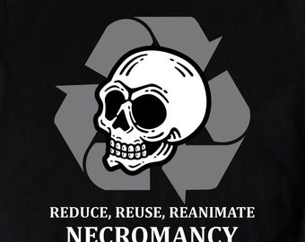 Shirt gaming necromantie, gamer shirts, boardgamer shirts, grappige tafelblad gamer geschenken, Necromancer RPG rollenspel cadeau T-shirt