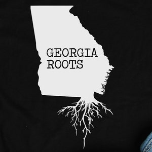 Georgia Roots Shirt, Georgia Shirts, Georgia Gifts, Georgia Art, State Map Love GA Print Gift TShirt