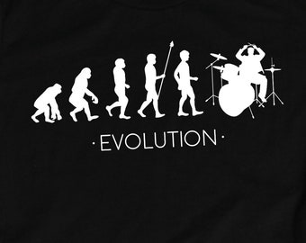 Drummer Evolution Shirt, Drum Shirts, Drummer Shirts, Drummer Gifts, Music Shirts, Band Shirts, Musician Gifts