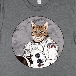 Katze Astronaut Shirt, Katze Shirt, Weltraum Shirt, Katze Geschenk, Katzen Kunst, Weltraum Kätzchen Wissenschaft Geschenk TShirt