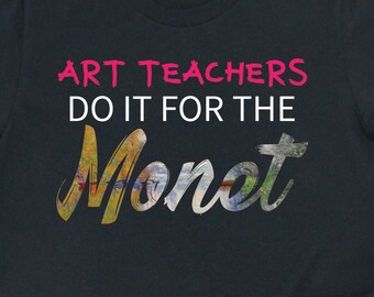 Chemise Monet professeurs d'art artistique, chemises professeur d'art artistique, cadeaux artistiques, t-shirt cadeau artiste et enseignement de l'histoire