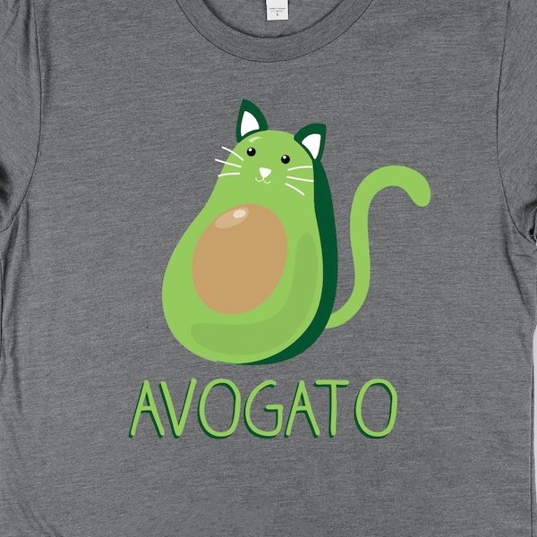 Camiseta de gato aguacate Avogato, camisetas de aguacate, regalos divertidos para dueños de mascotas, camiseta de regalo del Cinco de Mayo