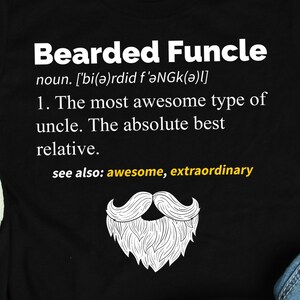 Bearded Funcle Uncle Shirt, Uncle T-Shirt, Uncle Gifts, Fun Uncle To Be Shirt, Brother Gift TShirt