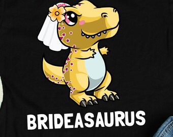 Bruidshirt Brideasaurus Rex, shirt vrijgezellenfeest, vrijgezellenfeestcadeau, huwelijkscadeaus, shirts bruiloft