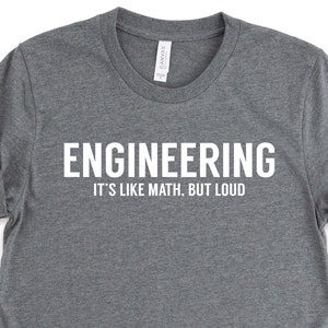 Engineer Shirts, Engineer Gifts, Engineering Like Math But Loud Shirt, Engineering Gift TShirt