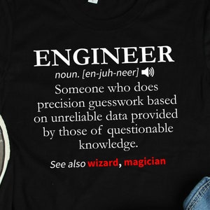 Engineer Definition Shirt, Engineer Shirts, Engineer Gifts, Mechanical Civil Electrical Engineering Gift TShirt