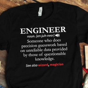 Engineer Definition Shirt, Engineer Shirts, Engineer Gifts, Mechanical Civil Electrical Engineering Gift TShirt
