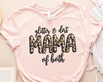 Camiseta "Mamá de ambos", regalo para mamá, camisetas para mamá, regalo divertido para el cumpleaños o el Día de la Madre.