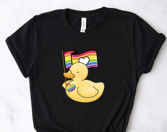 LGBT Shirts, Gay Pride Shirts, LGBT Duck Shirts, LGBT Flag Shirt, Awareness Shirts, Parade Shirts