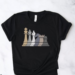 Königin König Bischof Ritter Turmbauer Schach Shirts, Schach Geschenke, Schachkunst, Schachfiguren Shirt, Turnierspieler Geschenk TShirt