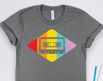 Retro Music Cassette Shirt, Cassette Gifts, Cassette Retro Design Shirt, Old School 80s 90s Music Gift TShirt