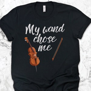 Cello Shirt, Cello Gift, Cellist Shirt, Cello Wand Chose Me Shirt, Orchestra Music Shirt, Musician Gift TShirt