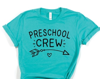 Preschool Crew Teacher Shirt, Preschool Teacher Shirts, Preschool Shirts, Teacher Squad Shirts, Teacher Gifts