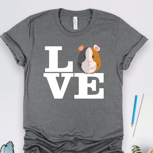 Guinea Pig Love Shirts, Guinea Pig Gifts, Pet Animal Lover Art Gift TShirt