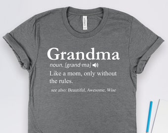 Shirt definitie oma, oma shirts, oma cadeaus, grappige oma cadeaus, Moederdagcadeaus, moederdagcadeaus, moeder verjaardagscadeau T-shirt