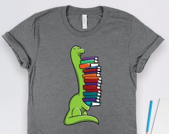Dinosaurier Shirt, Leser Shirts, Buch Liebhaber Shirts, Bibliothekar Shirts, Leser Geschenke, Buch Liebhaber Geschenke, Bücherwurm Geschenke, Lehrer Shirts