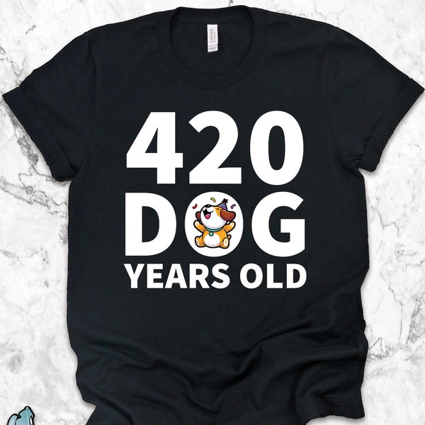 60th Birthday Gift, 60th Birthday Shirts, 420 Dog Years Old 60th Birthday Shirt, Pet Owner Sixtieth Party Gift TShirt