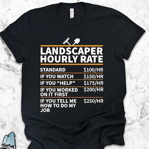 Funny landscaping t shirts deals