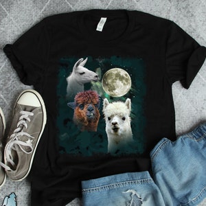 Llama Moon Shirt, Llama Shirts, Llama Gifts, Llama Art, Animal Lover Shirts, Moon Art
