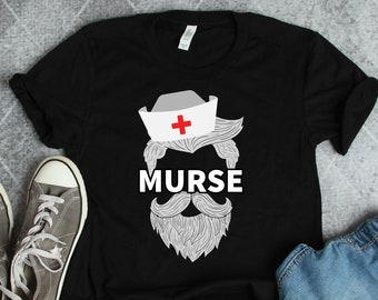 Male Nurse Shirts, Murse Shirt, Nurse Gifts, Male RN Shirt, Registered Nurse Shirt, Nursing School Shirt